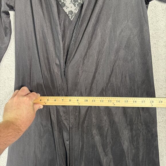 Vintage Paramount S Robe Peignoir Duster Victorian Goth Whimsigoth Witchy Occult - Picture 13 of 16